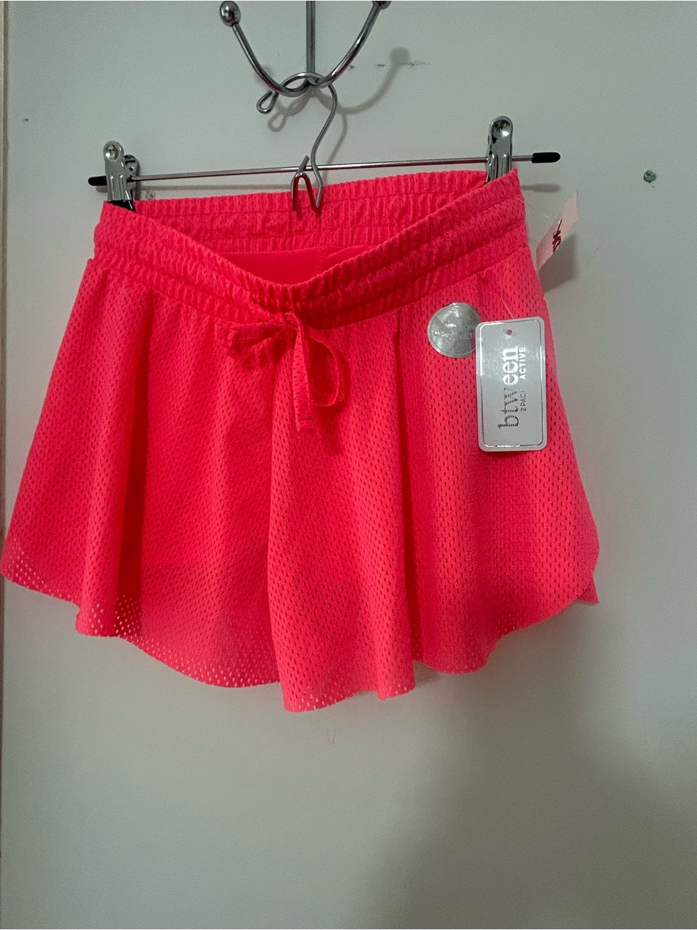 btween Neon Pink Mesh Skort